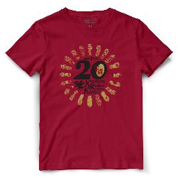 เสื้อ Heisei Forever 20 ปี (สีขาว-สีแดง)