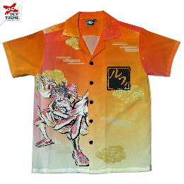 Dextreme T-shirt  Dop-1325 เสื้อฮาวาย ลาย ลูฟี่วาโนะ