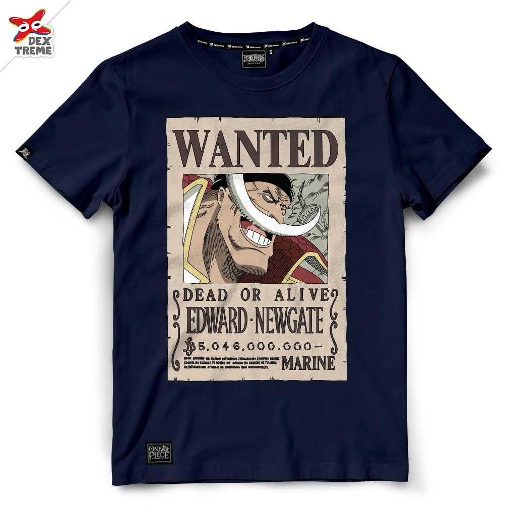 Dextreme T-shirt  DOP-1380 ลาย Wanted Edward Newgate มีสีดำและสีกรม