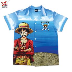 Dextreme เสื้อเชิ้ต แขนสั้น วันพีช   T-shirt  DOP-1308 Hawaii shirt One Piece SHC
