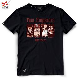 Dextreme เสื้อยืด วันพีช ลิขสิทธิ์ ของ แท้  T-shirt  DOP-1573  OnePiece ลาย Four Emperors มีสีดำและสีกรม