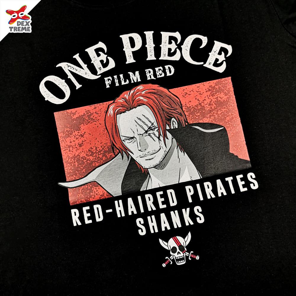 Dextreme T-shirt DOP-1587 One Piece ลาย Shank มีสีกรม และ สีดำ 