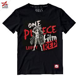 Dextreme เสื้อยืด วันพีช T-shirt DOP-1601 One Piece Film Red Luffy มีสีดำและสีกรม