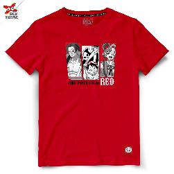 Dextreme เสื้อยืด วันพีช ลิขสิทธิ์ ของ แท้  T-shirt  DOP-1622  One Piece Film Red มีสีแดงและสีดำ