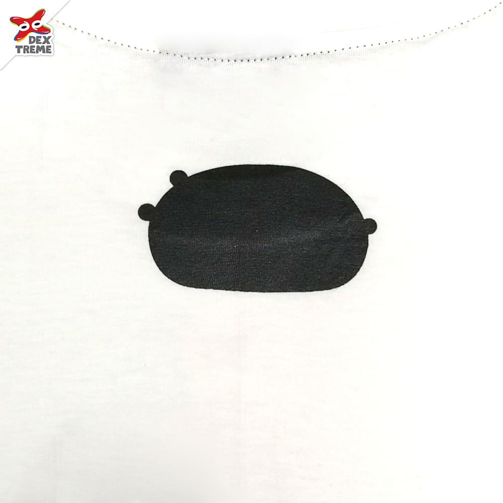 T-shirt DKM-011 ลาย Kumamon Sleep มีสีขาวและสีเทา