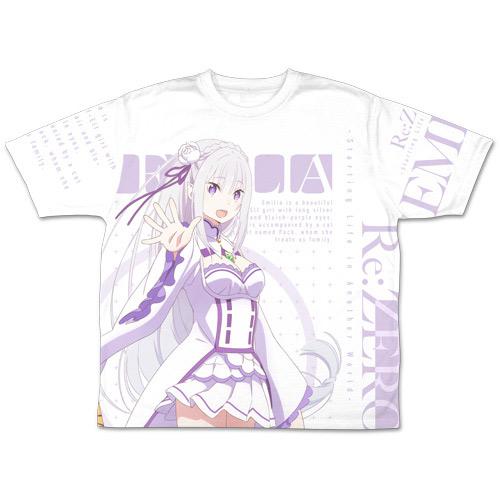 Re: Life in a Different World from Zero Emilia Double Sided Full Graphic T-Shirts