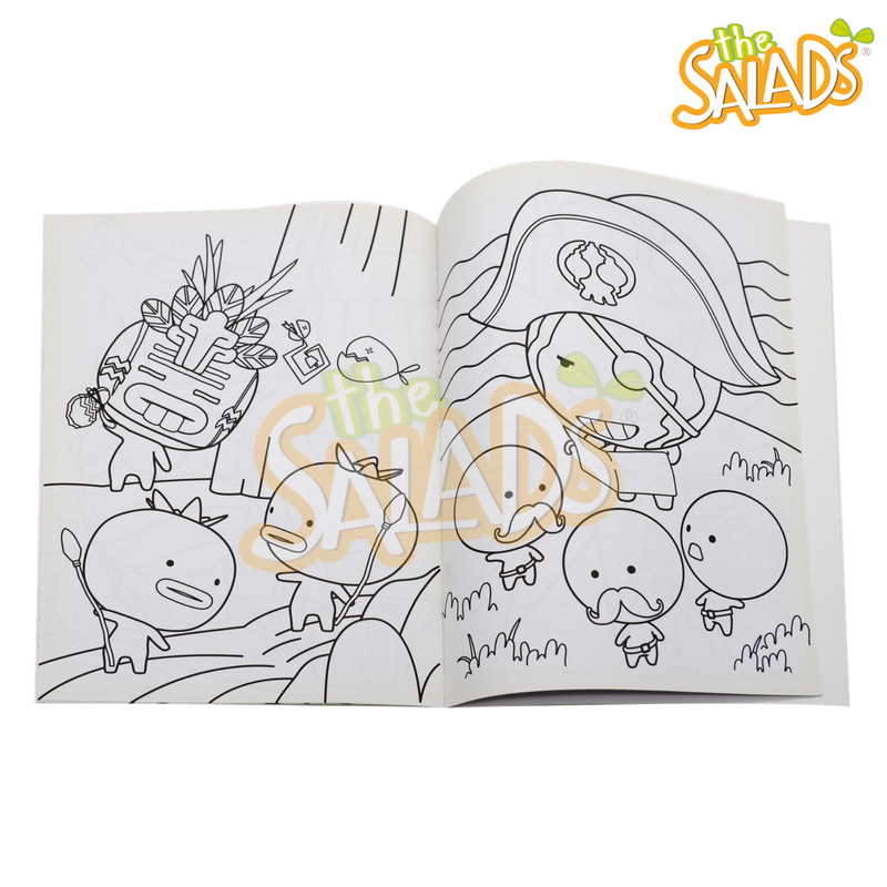 สมุดภาพระบายสี The Salads เล่ม 2