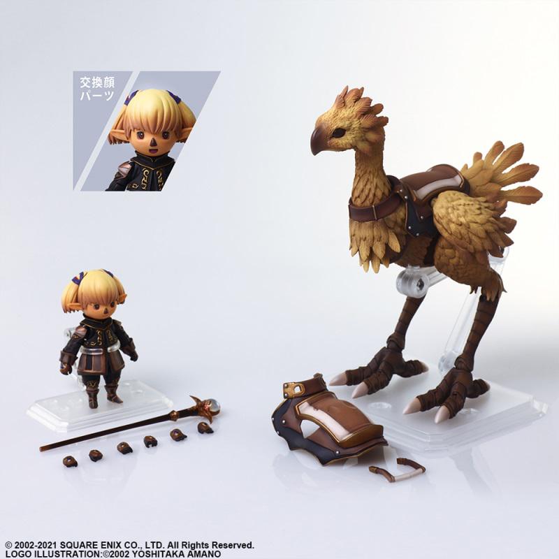 Final Fantasy XI BRING ARTS Shantotto & Chocobo Action Figures