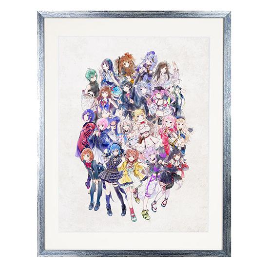 V-carnival limited goods - Key visual reproduction original picture (autographed by 岸田メル, with picture frame)