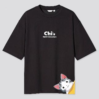 T-shirt DCHI-004 สีดำ BERRER  แมวจี้