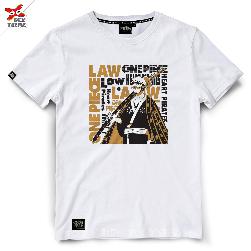 Dextreme T-shirt DOP-1333 วันพีช ลาย Law มีสีขาวและสีดำ