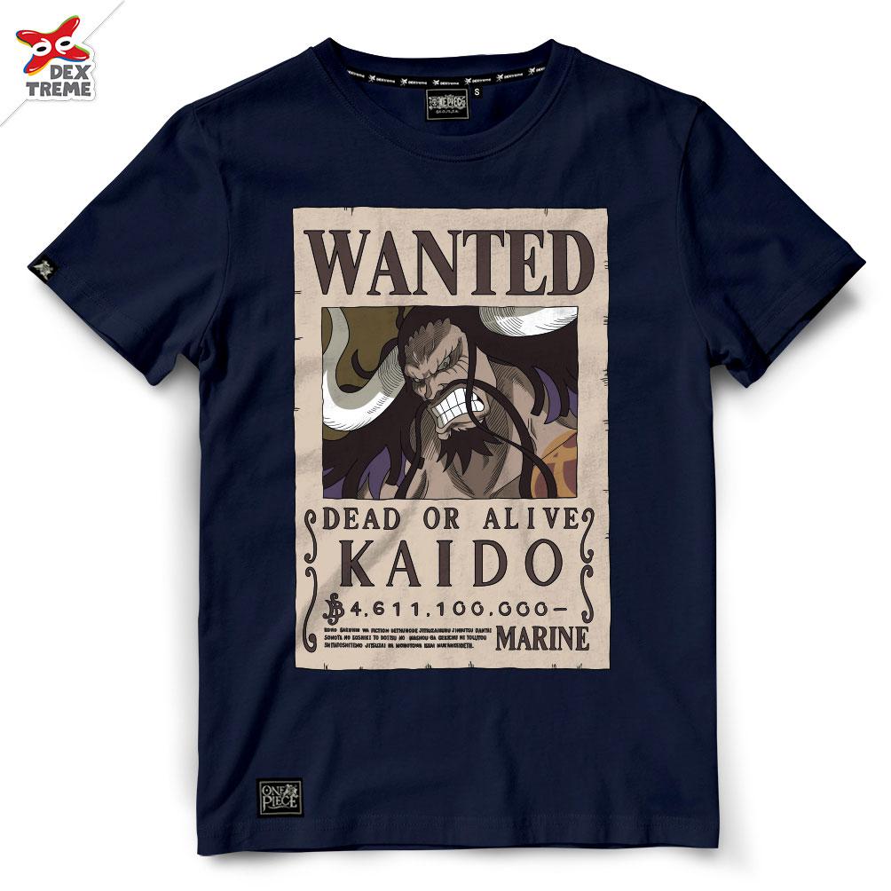 Dextreme T-shirt  DOP-1383 Wanted Kaido มีสีกรมและสีดำ