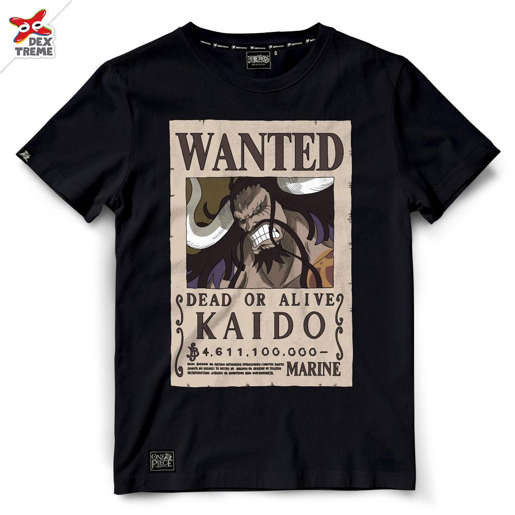 Dextreme T-shirt  DOP-1383 Wanted Kaido มีสีกรมและสีดำ