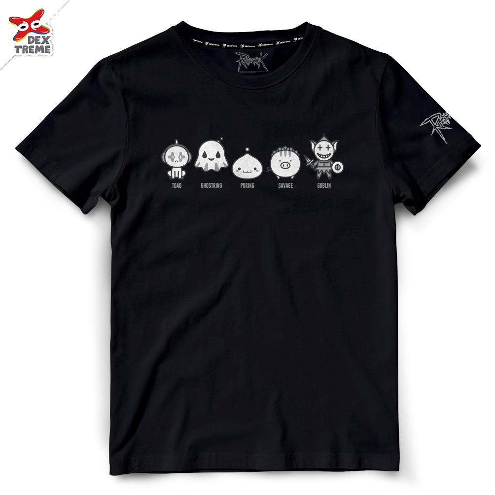 T-shirt  DRR-001 ลาย Ragnarok มีสีกรมและสีดำ
