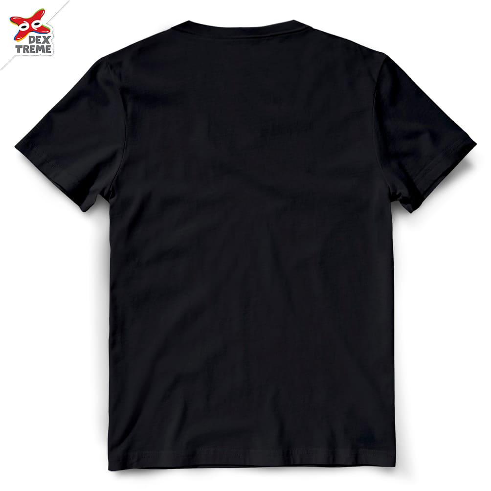 Dextreme T-shirt DOP-1389  Onepiece ลายคาด สีดำ
