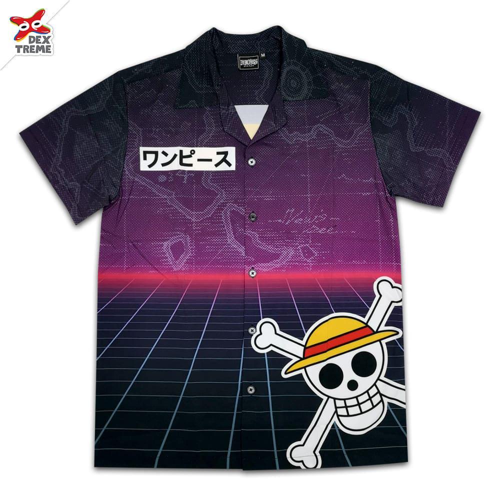 Dextreme T-shirt  DOP-1515 Hawaii shirt One Piece Luffy