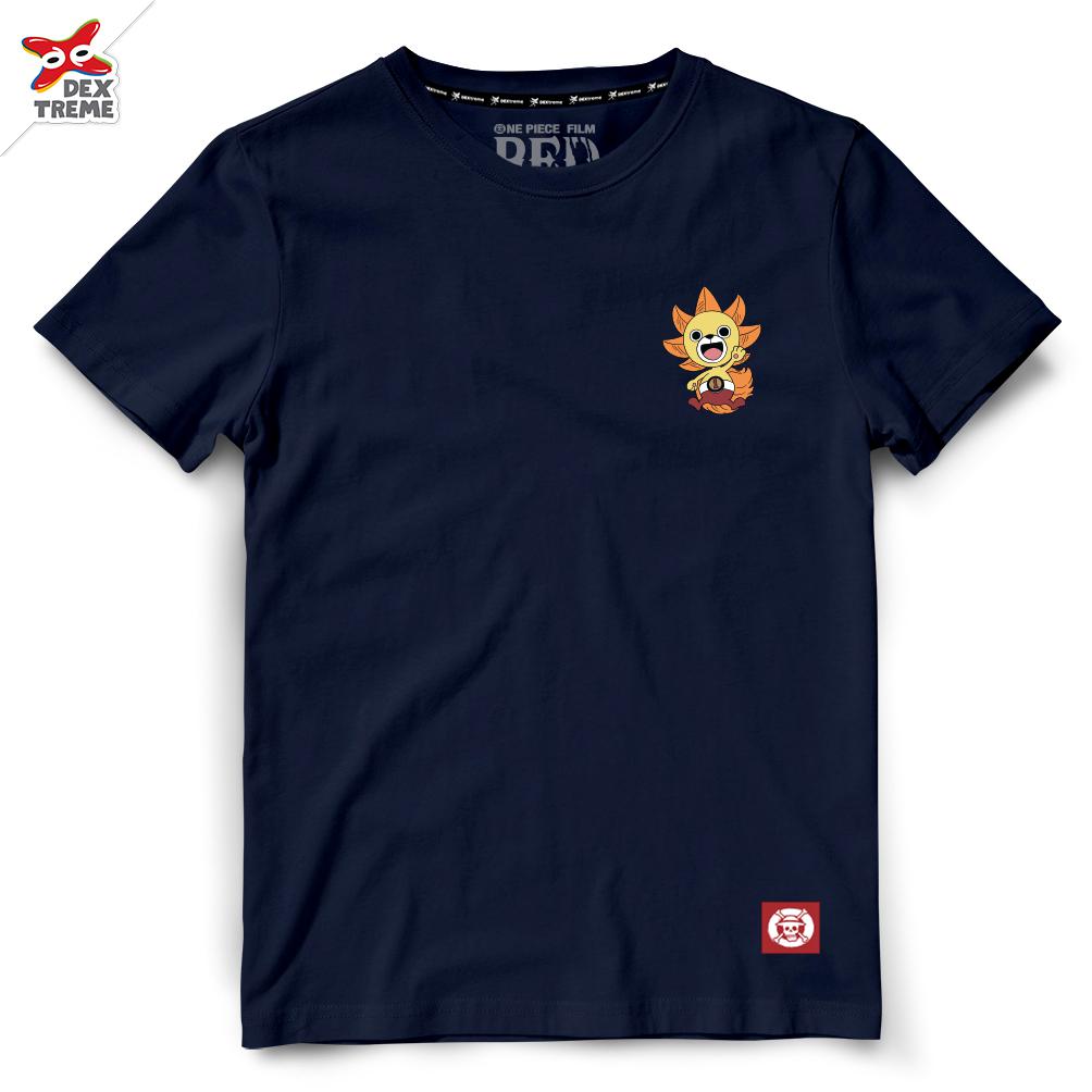 Dextreme T-shirt  DOP-1593 One Piece Film Red  ลาย Sunnykun  มีสีกรมและสีดำ