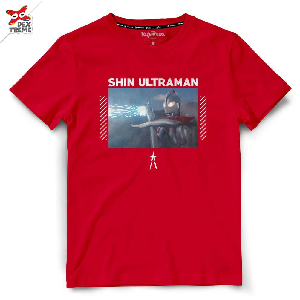 T-shirt  DSUM-004 Shin Ultraman มีสีดำและสีแดง