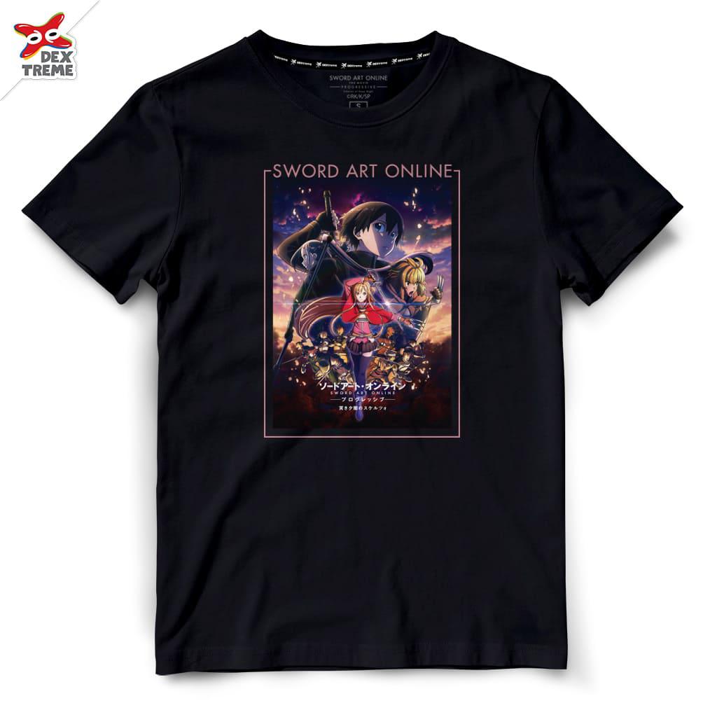 T-shirt DSAO-012 Sword Art Online Progressive มีสีขาวและสีดำ