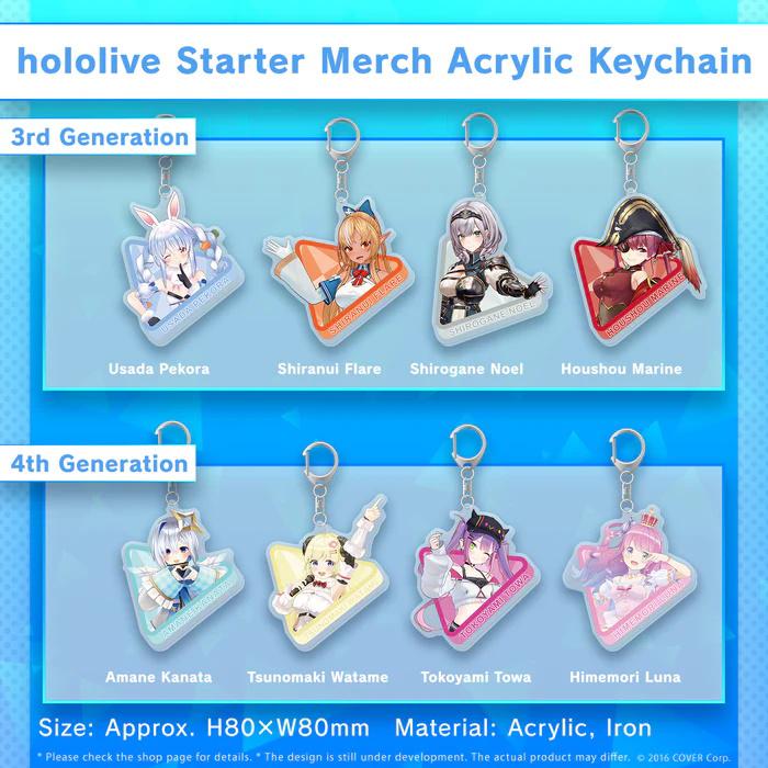hololive Starter Merch - Acrylic Keychain
