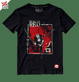 Dextreme T-shirt DOP-160ุ3 One Piece Film Red Zoro มีสีดำและสีกรม