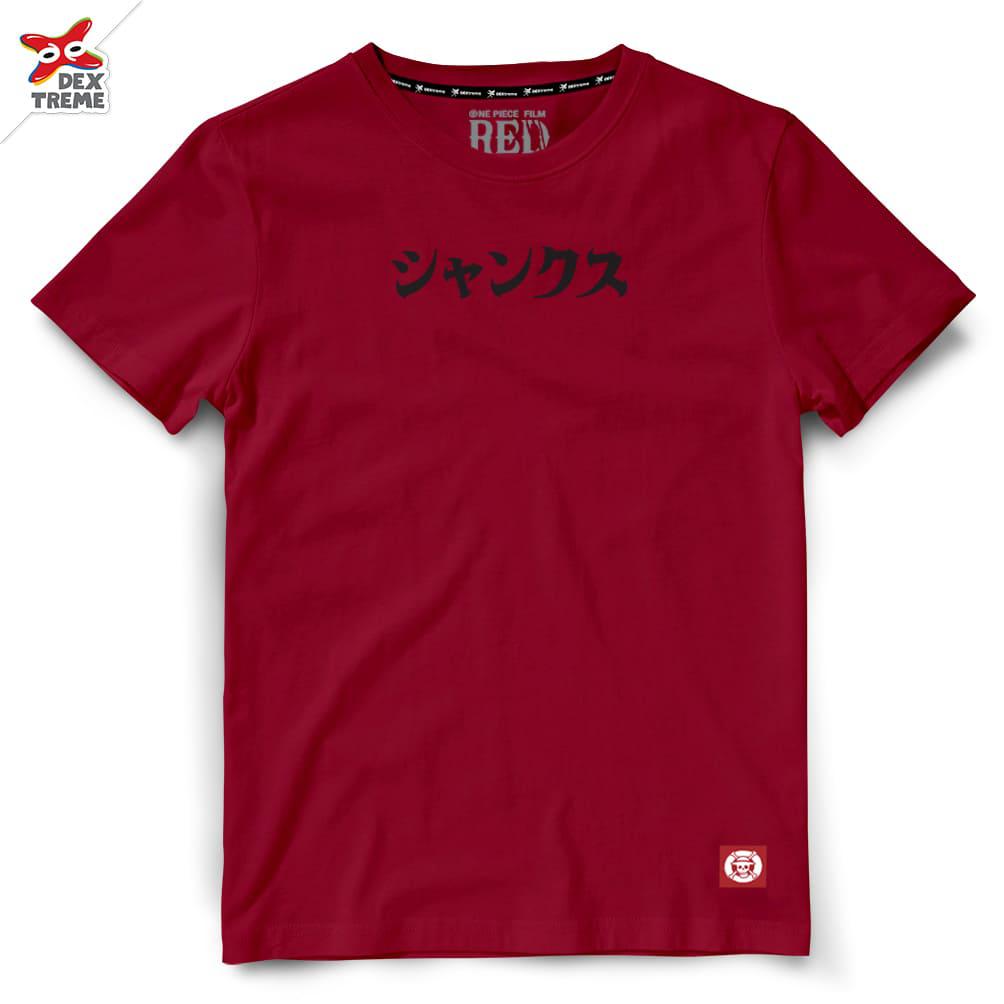 Dextreme T-shirt  DOP-1621 One Piece ลาย Shank มีสีแดงและสีดำ