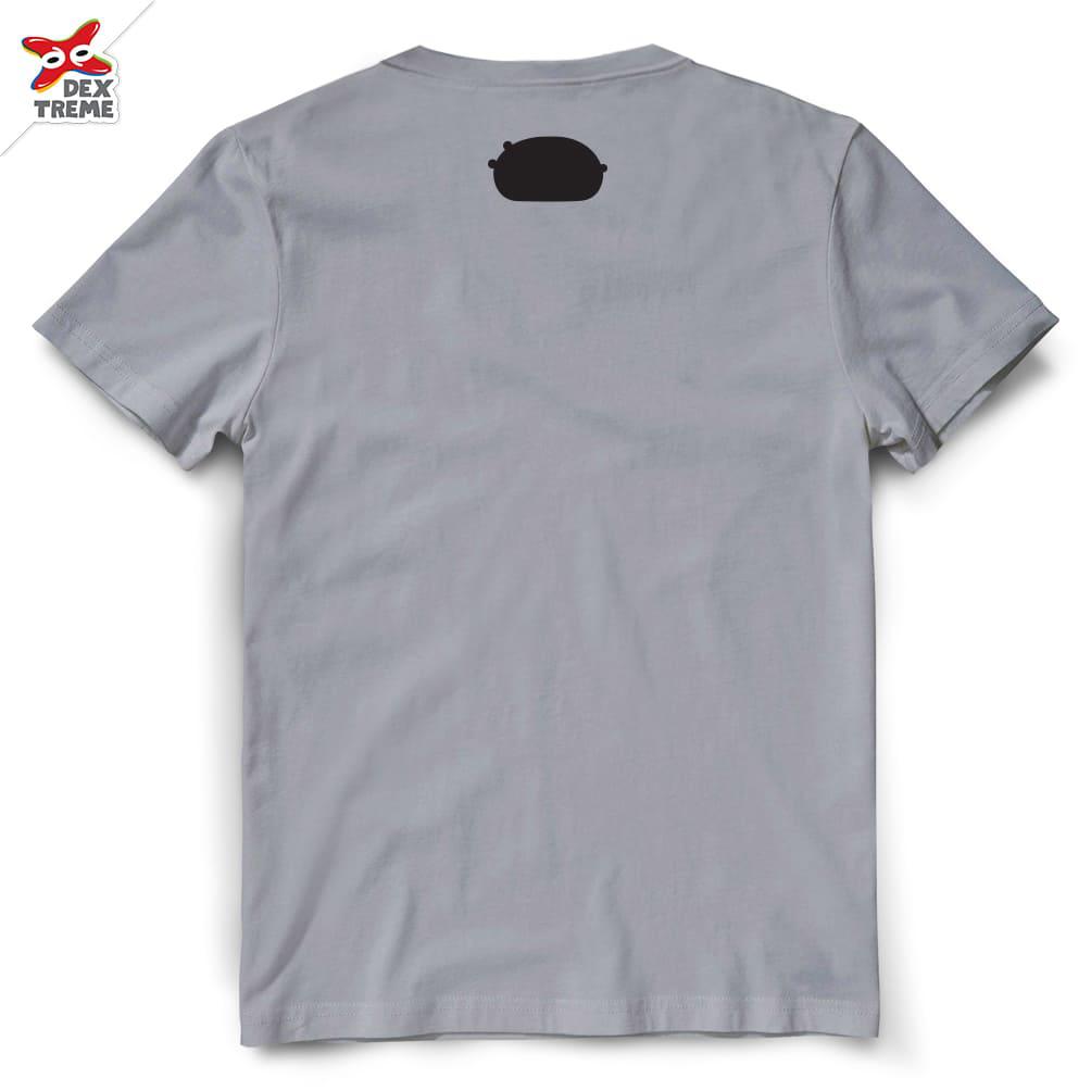 T-shirt DKM-011 ลาย Kumamon Sleep มีสีขาวและสีเทา