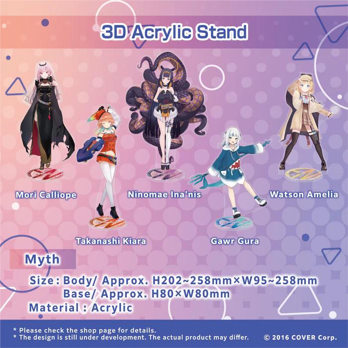 hololive English 3D Acrylic Stand