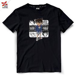 T-shirt  DCN-009  ลาย Conan มีสีดำและสีขาว