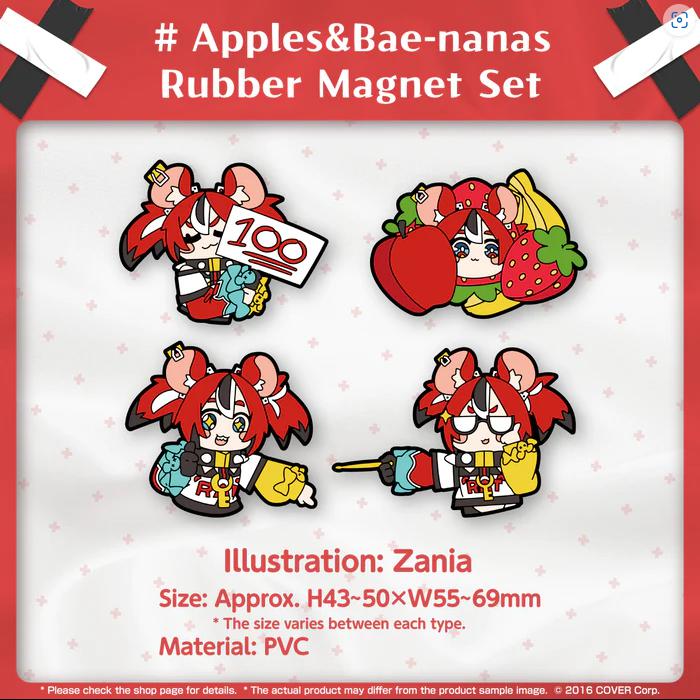 hololive - Hakos Baelz "Apples&Bae-nanas Rubber Magnet Set"