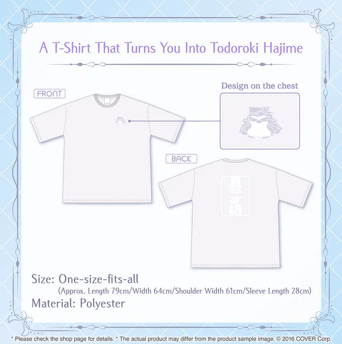 hololive - Todoroki Hajime Birthday Celebration 2024 "A T-Shirt That Turns You Into Todoroki Hajime"