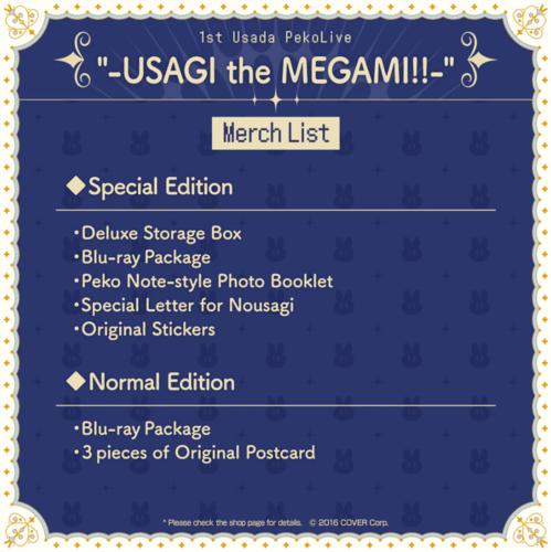 hololive - 1st Usada PekoLive "-USAGI the MEGAMI!!-" Blu-ray - Special Edition