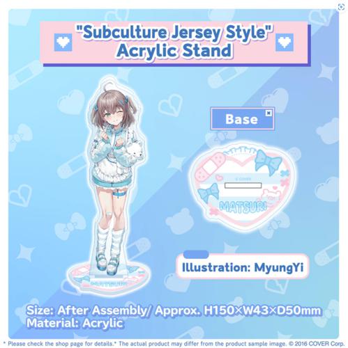 hololive - Natsuiro Matsuri Birthday Celebration 2024 ""Subculture Jersey Style" Acrylic Stand"