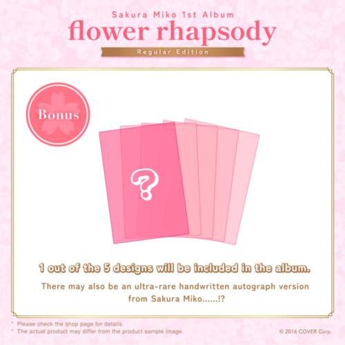 hololive - Sakura Miko 1st Album "flower rhapsody" Regular Edition