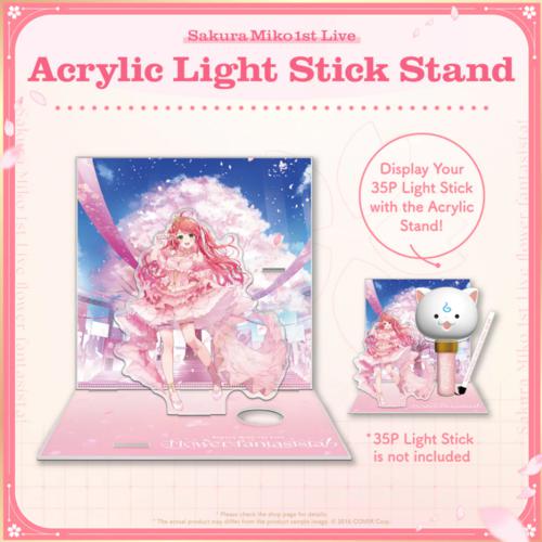 hololive - Sakura Miko 1st Live "flower fantasista!" Concert Merchandise "Sakura Miko 1st Live Acrylic Light Stick Stand"