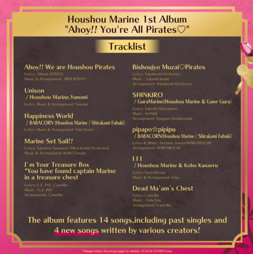 hololive - Houshou Marine 1st Album "Ahoy!! You