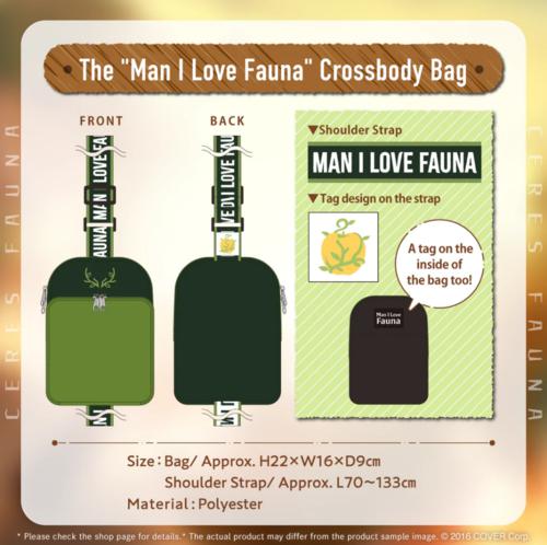 hololive - Ceres Fauna 3rd Anniversary Celebration "The "Man I Love Fauna" Crossbody Bag"