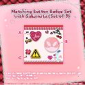 hololive - Sakamata Chloe Gyarumata Outfit Celebration "Matching Button Badge Set with Sakamata (Set of 3)"