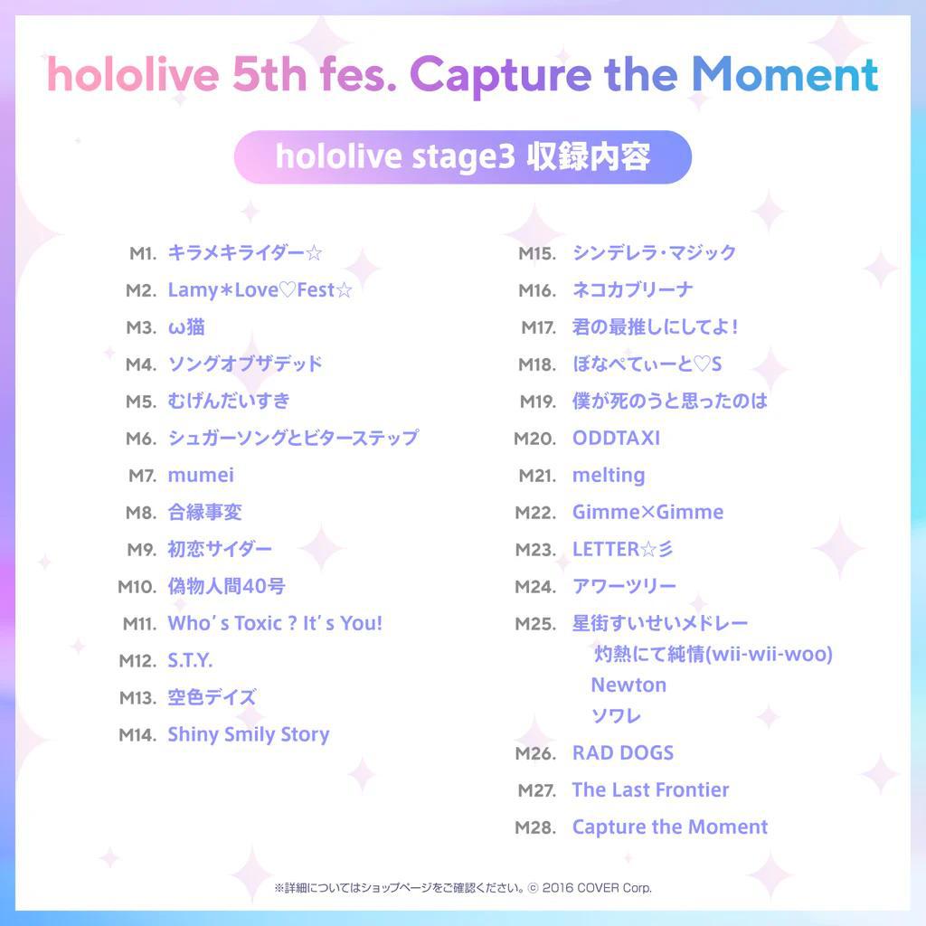 hololive - hololive 5th fes. Capture the Moment Blu-ray