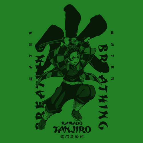 Demon Slayer Kimetsu no Yaiba the Movie Mugen Train Water Breathing Tanjiro Kamado T-Shirt