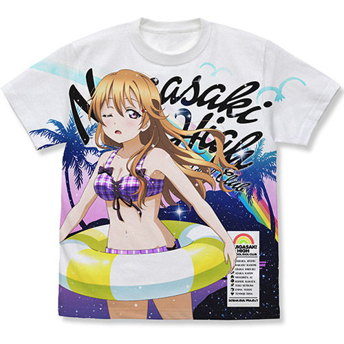 Love Live! Nijigasaki High School School Idol Club Kanata Konoe Full Graphic T-Shirts Swimsuit Ver.