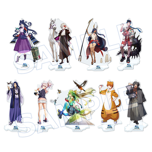 FGO 5th Anniversary under the same sky - under the same sky Servants Acrylic Mascot (Chugoku Shikoku 9 types)